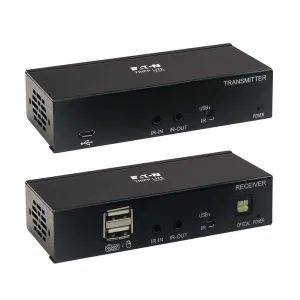 Tripp-Lite B127A-1A1-BDBD DisplayPort over Cat6 Extender Kit, KVM Support, USB, 4K, DP1.2a, PoC, HDCP 2.2, 230 ft. (70 m), TAA