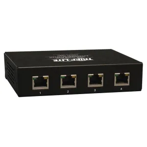 Tripp-Lite B132-004-2 4-Port VGA over Cat5/6 Splitter/Extender, Box-Style Transmitter for Video, Up to 1000 ft. (305 m), TAA