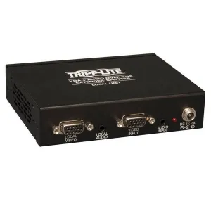 Tripp-Lite B132-004A-2 4-Port VGA over Cat5/6 Splitter/Extender, Box-Style Transmitter for Video/Audio, Up to 1000 ft. (305 m), TAA