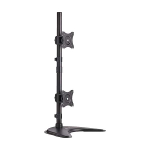 Tripp-Lite DDR1527SDC Dual Vertical Flat-Screen Desk Stand/Clamp Mount, 15 in. to 27 in. Flat-Screen Displays