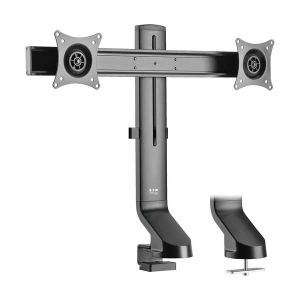 Tripp-Lite DDR1727DC Dual-Display Monitor Arm with Desk Clamp and Grommet Height Adjustable 17" to 27" Monitors
