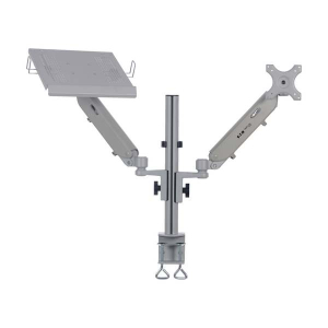 Tripp-Lite DDR1732NBMTAA Full-Motion Desktop Clamp for Laptop and 17" to 32" Monitor, Aluminum, TAA