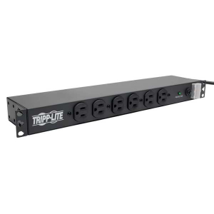 Tripp-Lite DRS-1215 14-Outlet Economy Network Server Surge Protector 15 ft. (4.57 m) Cord 3000 Joules 1U Rack-Mount