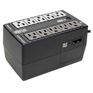 Tripp-Lite INTERNET550U 550VA 300W Standby UPS 10 NEMA 5-15R Outlets 120V 50/60 Hz USB 5-15P Plug Desktop/Wall Mount