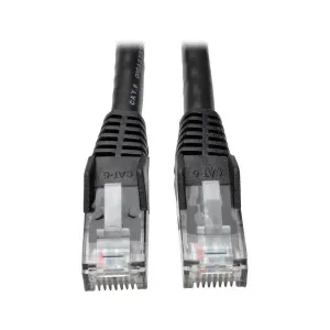 Tripp-Lite N201-002-BK50BP Cat6 Gigabit Snagless Molded (UTP) Ethernet Cable (RJ45 M/M) PoE Black 2 ft. (0.61 m) 50-Piece Bulk Pack