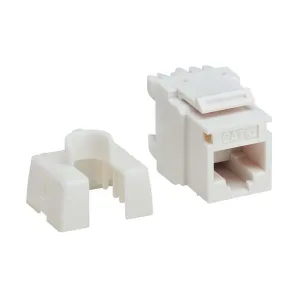 Tripp-Lite N238-025-WH-6A Cat6 Keystone Jacks 25 Pack 4PPoE Compliant 110/Krone 568A/B RJ45 Ethernet White TAA
