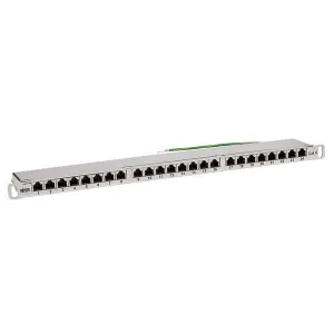 Tripp-Lite N252-024-HU-SHK Cat5e/Cat6 24-Port Patch Panel Shielded Krone IDC 568A/B RJ45 Ethernet 0.5U Rack-Mount TAA