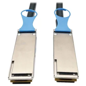 Tripp-Lite N282-20N-28-BK QSFP28 to QSFP28 100GbE Passive DAC Copper InfiniBand Cable (M/M) 0.5 m (20 in.)
