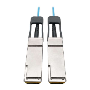 Tripp-Lite N28F-03M-AQ QSFP+ to QSFP+ Active Optical Cable 40Gb AOC M/M Aqua 3M (9.84 ft.)