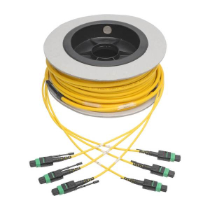 Tripp-Lite N392-30M-3X8-AP MTP/MPO (APC) Singlemode Slim Trunk Cable 24-Strand 40/100 GbE 40/100GBASE-PLR4 Plenum 6mm Dual Jacket 30 m (98 ft.)