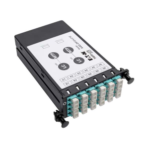 Tripp-Lite N482-2M12-LC12 40Gb to 10Gb Breakout Cassette (x2) 12-Fiber OM4 MTP/MPO ( Male with Pins ) to (x12) LC
