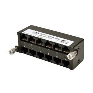 Tripp-Lite N484-12RJ Cat6a Pass-Through Cassette (x12) RJ45