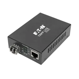 Tripp-Lite N785-P01-LC-MM1 Gigabit Multimode Fiber to Ethernet Media Converter POE+ 10/100/1000 LC 850 nm 550M (1804.46 ft.)
