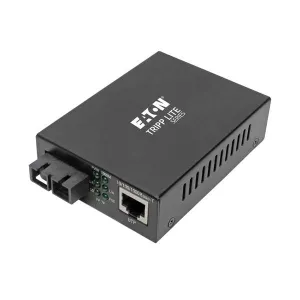 Tripp-Lite N785-P01-SC-SM1 Gigabit Singlemode Fiber to Ethernet Media Converter POE+ 10/100/1000 SC 1310 nm 20 km (12.4 mi.)