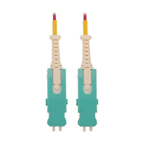 Tripp-Lite N823S-02M-MG 400G Multimode 50/125 OM4 Fiber Optic Cable (Duplex SN-PC M/M) LSZH Magenta 2 m (6.6 ft.)