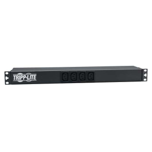 Tripp-Lite PDU12IEC 1.9-3.8kW Single-Phase 120-240V Basic PDU, 14 Outlets (12 C13 & 2 C19), C20 16A Input, 1U Rack-Mount