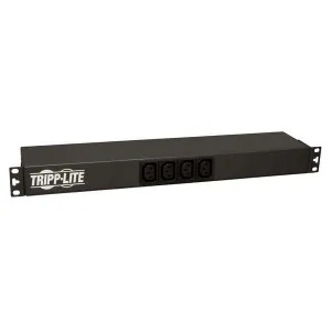 Tripp-Lite PDUH20HVL6 3.8kW Single-Phase 208/240V Basic PDU 14 Outlets (12 C13 and 2 C19) NEMA L6-20P Input 15 ft. (4.57 m) Cord 1U Rack-Mount