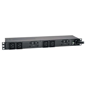 Tripp-Lite PDUH30HV19 5.8kW Single-Phase 200-240V Basic PDU 4 C19 Outlets NEMA L6-30P Input 12 ft. (3.66 m) Cord 1U Rack-Mount
