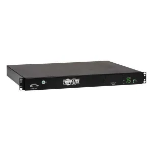 Tripp-Lite PDUMH15HVAT 2.4kW Single-Phase Local Metered Automatic Transfer Switch PDU Two 200-240V C14 Inlets 10 C13 Outputs 1U TAA