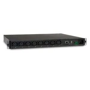 Tripp-Lite PDUMH20HVNET 3.7kW Single-Phase 208/230V Switched PDU LX Platform 8 C13 Outlets C20 Input with L6-20P Adapter 2.4m Cord 1U Rack-mount TAA