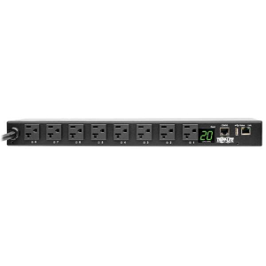 Tripp-Lite PDUMH20NET2LX 1.9kW Single-Phase Switched PDU LX Interface 120V Outlets (8 5-15/20R) NEMA L5-20P/5-20P input 12 ft. (3.66 m) Cord 1U Rack