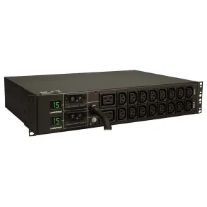 Tripp-Lite PDUMH30HV6 5.5kW Single-Phase Local Metered PDU 16 C13 and 2 C19 Outlets (208/230V) L6-30P Input 1.8 m Cord 2U TAA