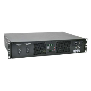 Tripp-Lite PDUMH32HVATNET 7.7kW Single-Phase Switched Automatic Transfer Switch PDU Two 200-240V IEC309 32A Blue Inputs 16-C13 2-C19 Outlets 2U TAA