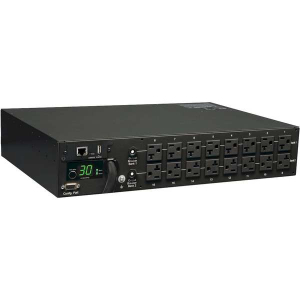 Tripp-Lite PDUMNH30 2.9kW Single-Phase Monitored PDU 120V Outlets (16 5-15/20R) L5-30P 10 ft. (3.05 m) Cord 2U Rack-Mount TAA