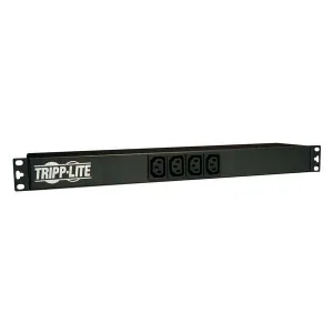 Tripp-Lite PDUNV 1.9-3.8kW Single-Phase 120-240V Basic PDU 14 Outlets (12 C13 and 2 C19) C20 with 5 Adapters 10 ft. (3.05 m) Cord 1U Rack-Mount