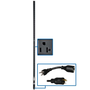 Tripp-Lite PDUV20-72 2kW 100-127V Single-Phase Basic PDU 36 NEMA 5-15/20R Outlets L5-20P Input (5-20P Adapter) 15 ft. Cord 72 in. 0U Rack