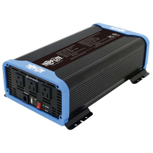 Tripp-Lite PINV1000SW-120 1000W Light-Duty Compact Power Inverter 3x 5-15R USB Charging Pure Sine Wave Wired Remote