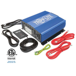 Tripp-Lite PINV2000 2000W Medium-Duty Compact Mobile Power Inverter with 2 AC/1 USB 2.0A/Battery Cables