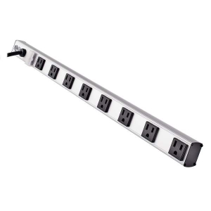 Tripp-Lite PS2408RA 8 Right-Angle Outlet Vertical Power Strip, 120V, 15A, 5-15P, 24 in., 15 ft. (4.57 m) Cord