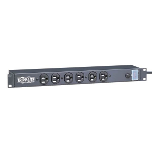 Tripp-Lite RS-0615-F 1U Rack-Mount Network Server Power Strip, 120V, 15A, 6-Outlet (Front-Facing), 15 ft. (4.57 m) Cord