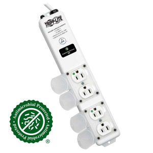 Tripp-Lite SPS415HGULTRA Safe-IT UL 60601-1 Medical-Grade Surge Protector for Patient-Care Vicinity 4x Hospital-Grade Outlets 15 ft. Cord