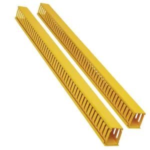 Tripp-Lite SRCABLEDUCTVRTF Vertical Cable Manager Finger Duct with Cover Yellow 6 ft. (1.8 m)