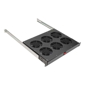 Tripp-Lite SRFANTRAY6 Fan Tray for 19 in. Racks 1U with 6 120V High-Performance Fans 576 CFM C14 Inlet