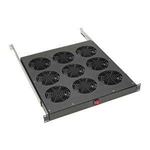 Tripp-Lite SRFANTRAY9 Fan Tray for 19 in. Racks 1U with 9 120V High-Performance Fans 864 CFM C14 Inlet