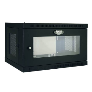 Tripp-Lite SRW6UG SmartRack 6U Low-Profile Switch-Depth Wall-Mount Mini Rack Enclosure with Clear Acrylic Window