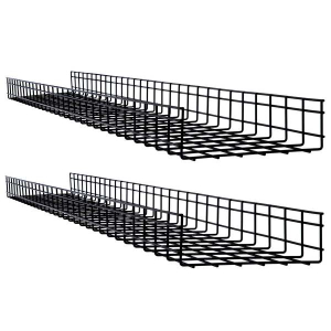 Tripp-Lite SRWB12410X2STR Wire Mesh Cable Tray 300 x 100 x 1500 mm (12 in. x 4 in. x 5 ft.) 2-Pack