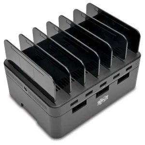 Tripp-Lite U280-005-ST 5-Port USB Charging Station with Built-In Device Storage, 12V 4A (48W) USB Charger Output