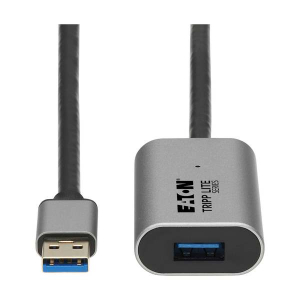 Tripp-Lite U330-10M-AL USB 3.2 Gen 1 Active Extension Repeater Cable (A M/F), Aluminum Housing, 10 m (32.8 ft.)