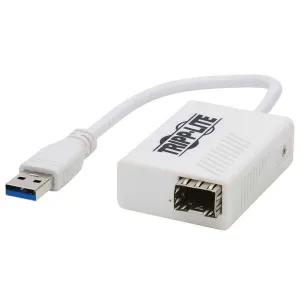Tripp-Lite U336-1G-SFP USB 3.2 Gen 1 to Fiber Optic Gigabit Ethernet Adapter Open SFP Port for Singlemode/Multimode 1310 nm LC