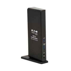 Tripp-Lite U442-DOCK22-B USB-A / USB-C Dual Display Docking Station 1080p 60 Hz HDMI USB 3.x (5Gbps) and USB 2.0 Hub Ports GbE