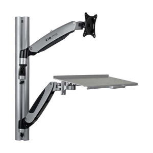 Tripp-Lite WWSS1327RWTC Adjustable-Height Wall-Mount Sit-Stand Workstation Single-Display