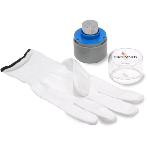 Troemner 30391525 80 g ASTM Class 1 Cylindrical Brass Calibration Weight, Two-Piece, Economy Brass, Accredited Certificate