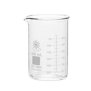 United Scientific Supplies BG1000-400-CASE Low Form Beaker, Borosilicate Glass, 400ml, Case of 48 pcs