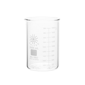 United Scientific Supplies BG1003-2000-CASE Heavy Duty Beaker, Low Form, Borosilicate Glass, 2000ml, Case of 8 pcs