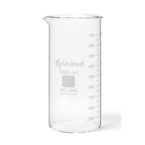 United Scientific Supplies BG1060-1000 Berzelius Beaker, Tall Form, Borosilicate Glass, 1000ml