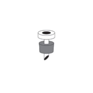 United Scientific Supplies FHGBS25 Replacement Fritted Glass Base with Stopper, 25mm